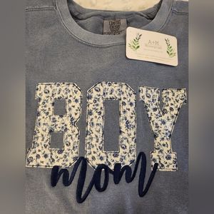 Monogrammed Boutique Sweatshirt "Boy Mom" Brand New with tags